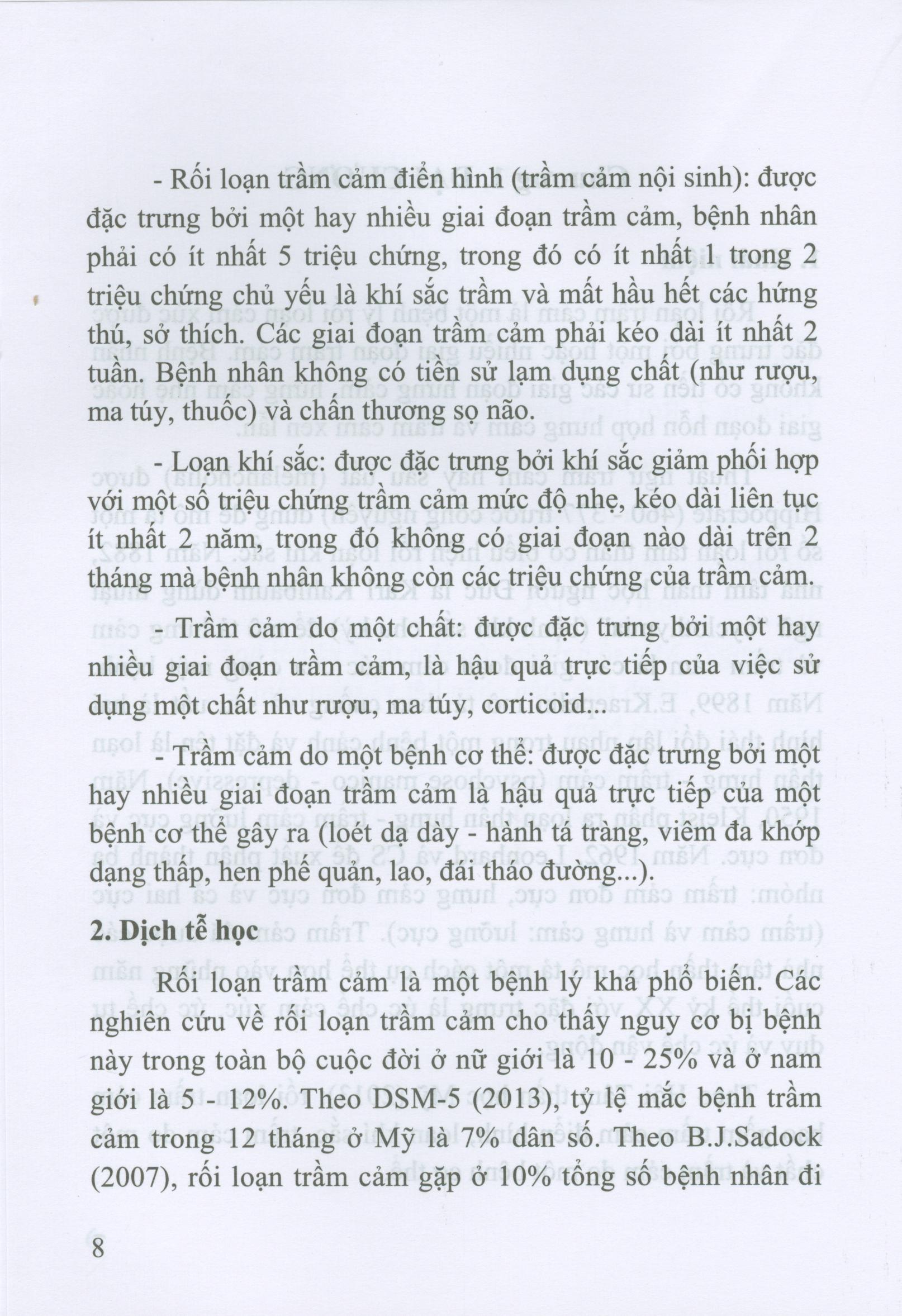 Lâm Sàng Và Điều Trị Trầm Cảm