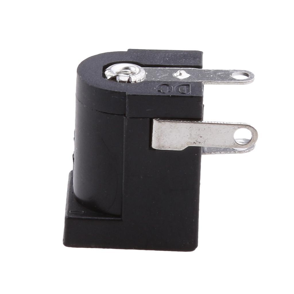 10pcs DC Power Female Jack Socket 3 Legs PCB Mount Connector 5.5mm x 2.1mm