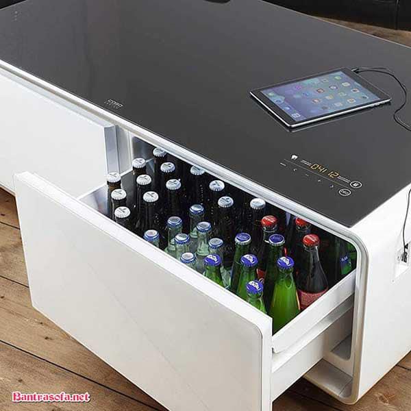 Bàn Trà Kết Hợp Tủ Lạnh Và Loa CASO SOUND&COOL, Nhập Đức, BH 12 Tháng