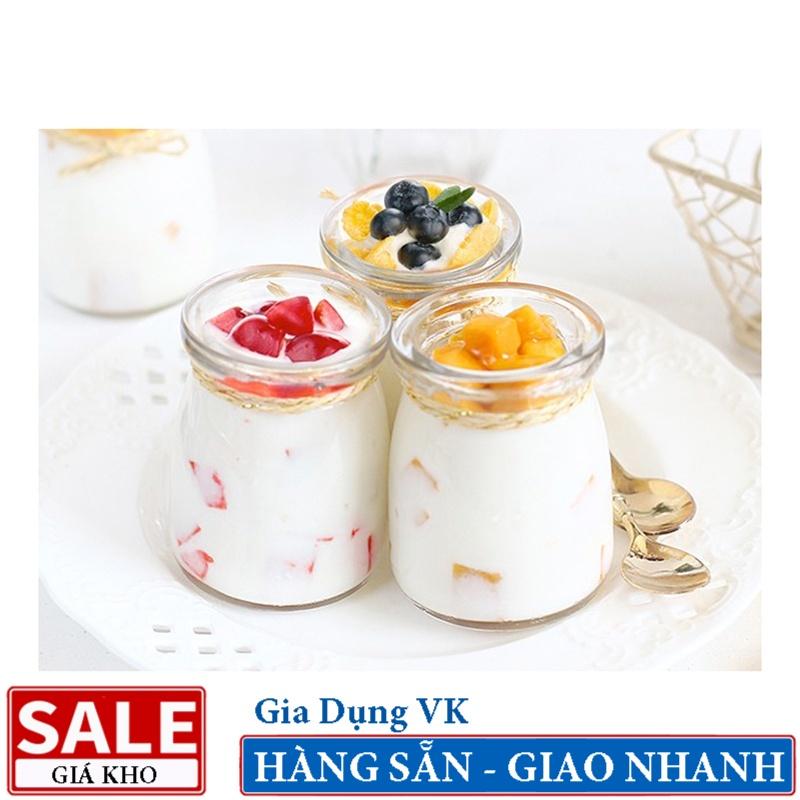 Bộ 12 Hũ Thủy Tinh Làm Sữa Chua 100ml