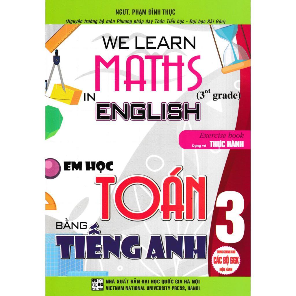 Sách - We Learn Maths In English - Em Học Toán Bằng Tiếng Anh Lớp 3 - Dùng Chung Các Bộ SGK Hiện Hành - Hồng Ân