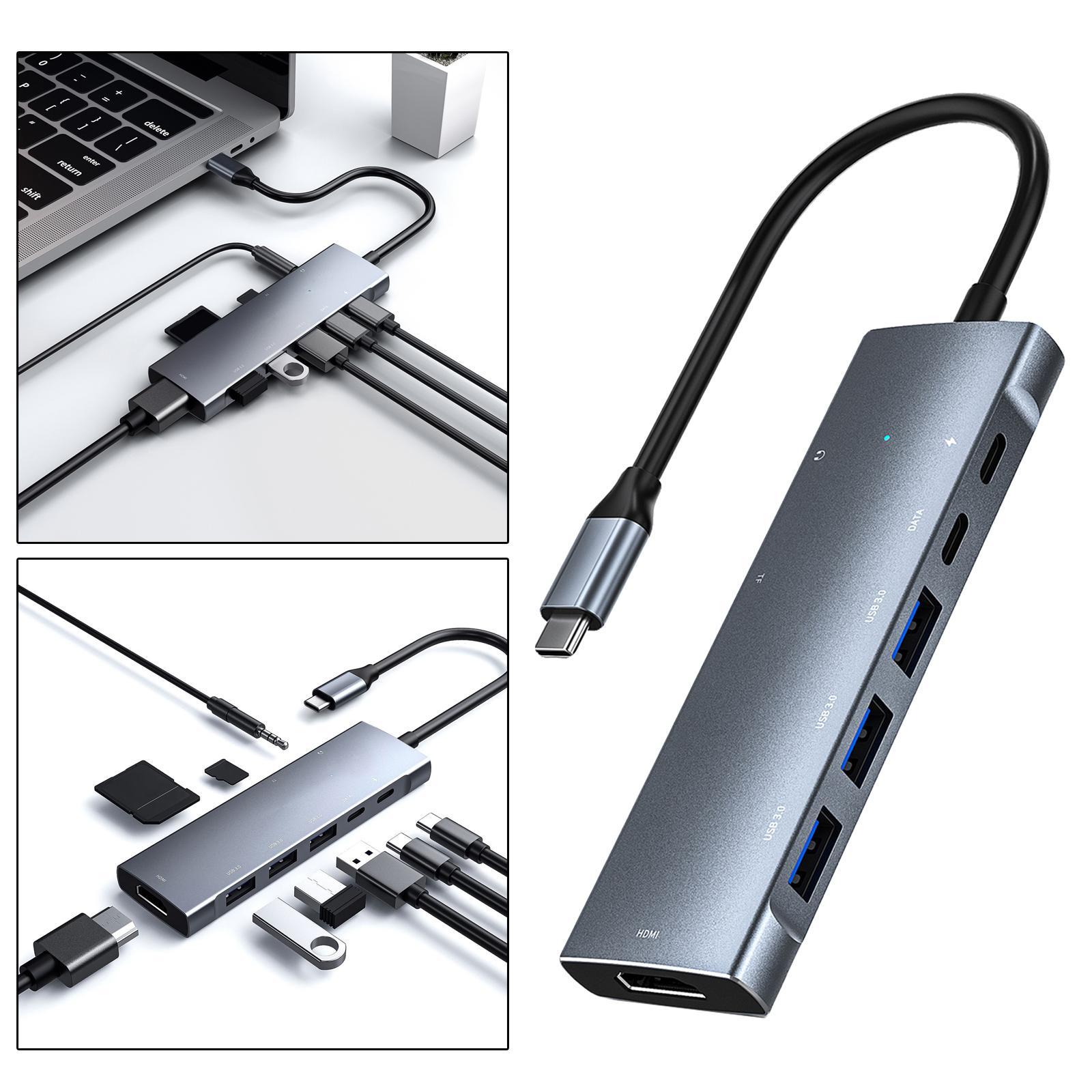 Universal 9 in 1 Hub with 2 PD Charging for