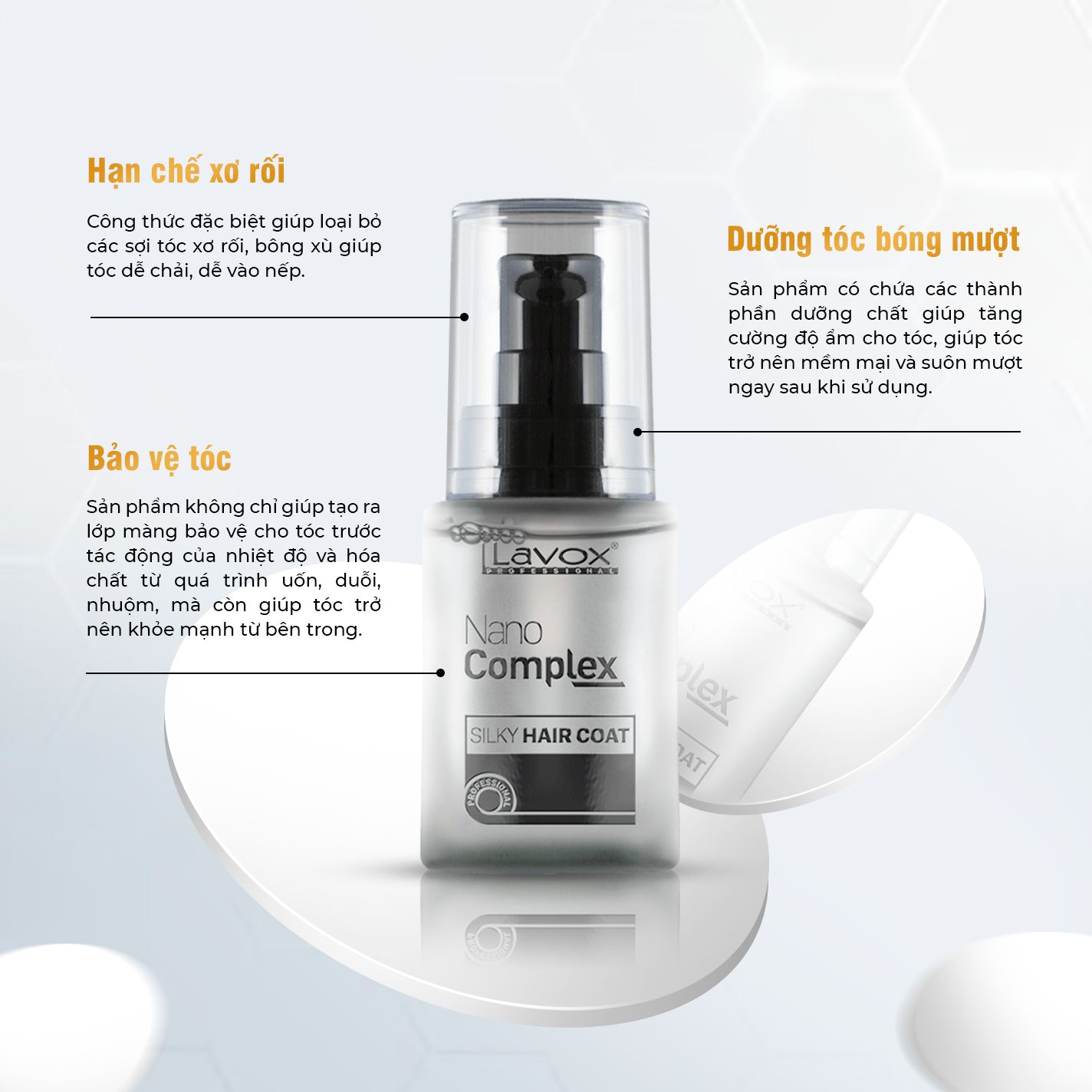 Dưỡng Bóng Mượt Tóc Lavox Nanocomplex