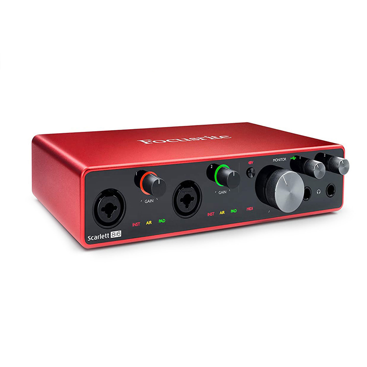 [Tặng Cable] Focusrite Scarlett 8i6 Gen 3 Sound Card Âm Thanh - Focus USB Audio Interface SoundCard 3rd - Gen3 Hàng Chính Hãng