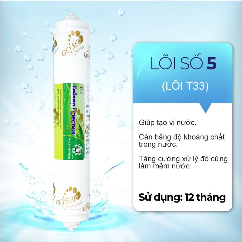 Lõi T33 Small Nano Geyser, Khử mùi cho nước - Hàng Chính Hãng