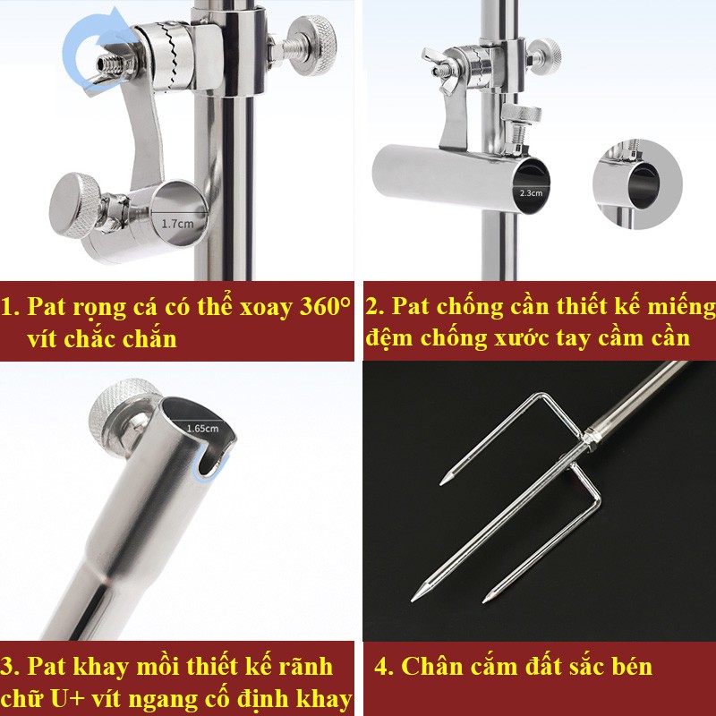 Tháp Câu Đài Tháp Chống Cần Câu Cá Đa Năng Cao Cấp KK25