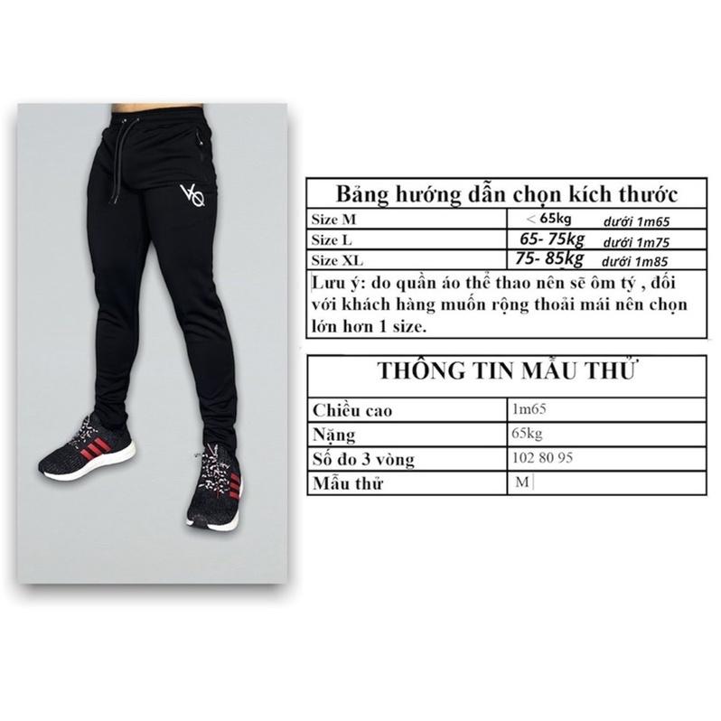 Quần tập gym nam dài DO GYM SHOP logo thêu, thun poly 4 chiều thoáng mát