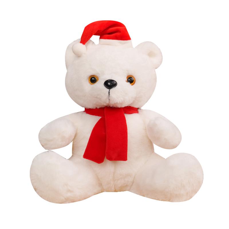 Sáng Tạo Sáng Đèn LED Gấu Giáng Sinh Con Thú Nhồi Bông Sang Trọng Đồ Chơi Phát Sáng Gấu Bông Búp Bê Có Nhạc Giáng Sinh Quà Tặng Cho Trẻ Em gối