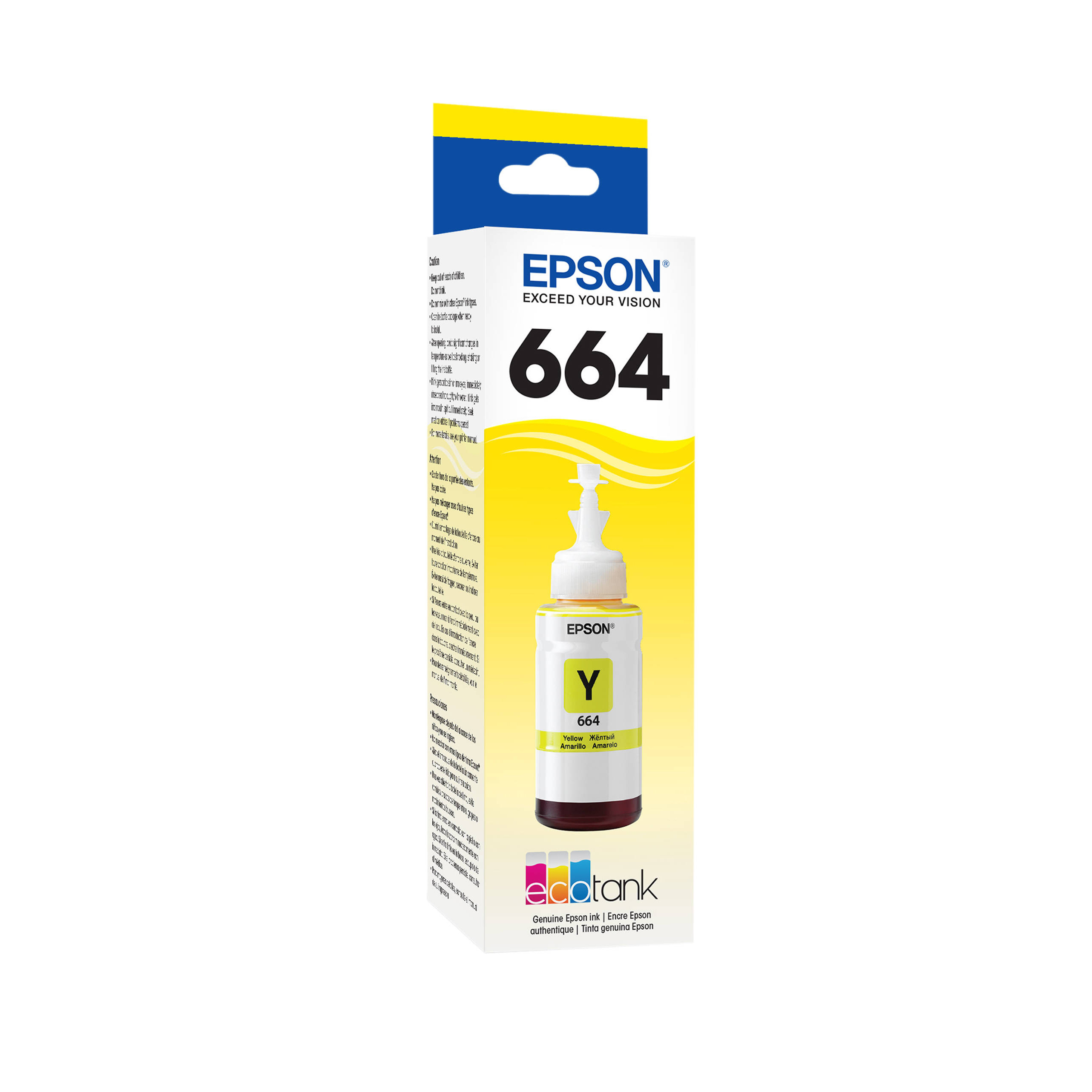 Lọ mực chính hãng Epson 664 (C13T664400) Vàng - Hàng chính hãng