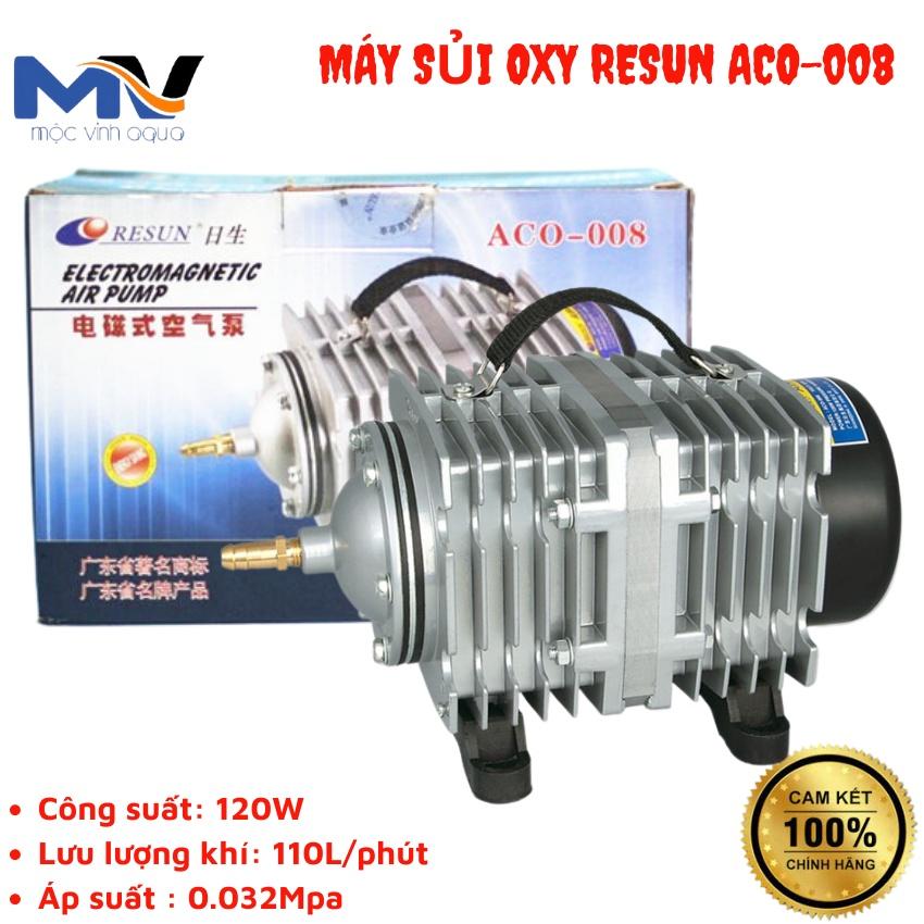 MÁY SỦI OXY HỒ CÁ, HỒ THỦY SẢN RESUN ACO-008|CỬA HÀNG CÁ CẢNH VÀ THIẾT BỊ LỌC NƯỚC HỒ CÁ MỘC VINH AQUA