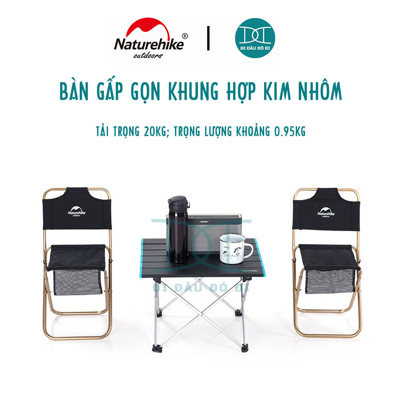 Bàn dã ngoại gấp gọn siêu nhẹ chính hãng Naturehike NH19Z008-Z