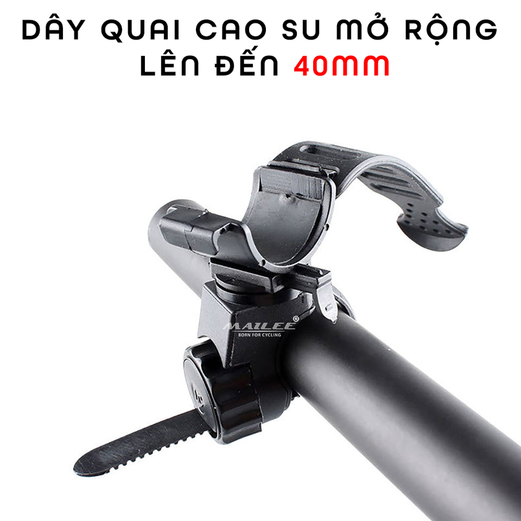 Kẹp Đèn Pin Gắn Tay Lái Xe Đạp LC06, Giá Đỡ Đèn Gắn Ghi Đông Xe Đạp 32mm Xoay 360 độ (không bao gồm đèn pin) Mai Lee