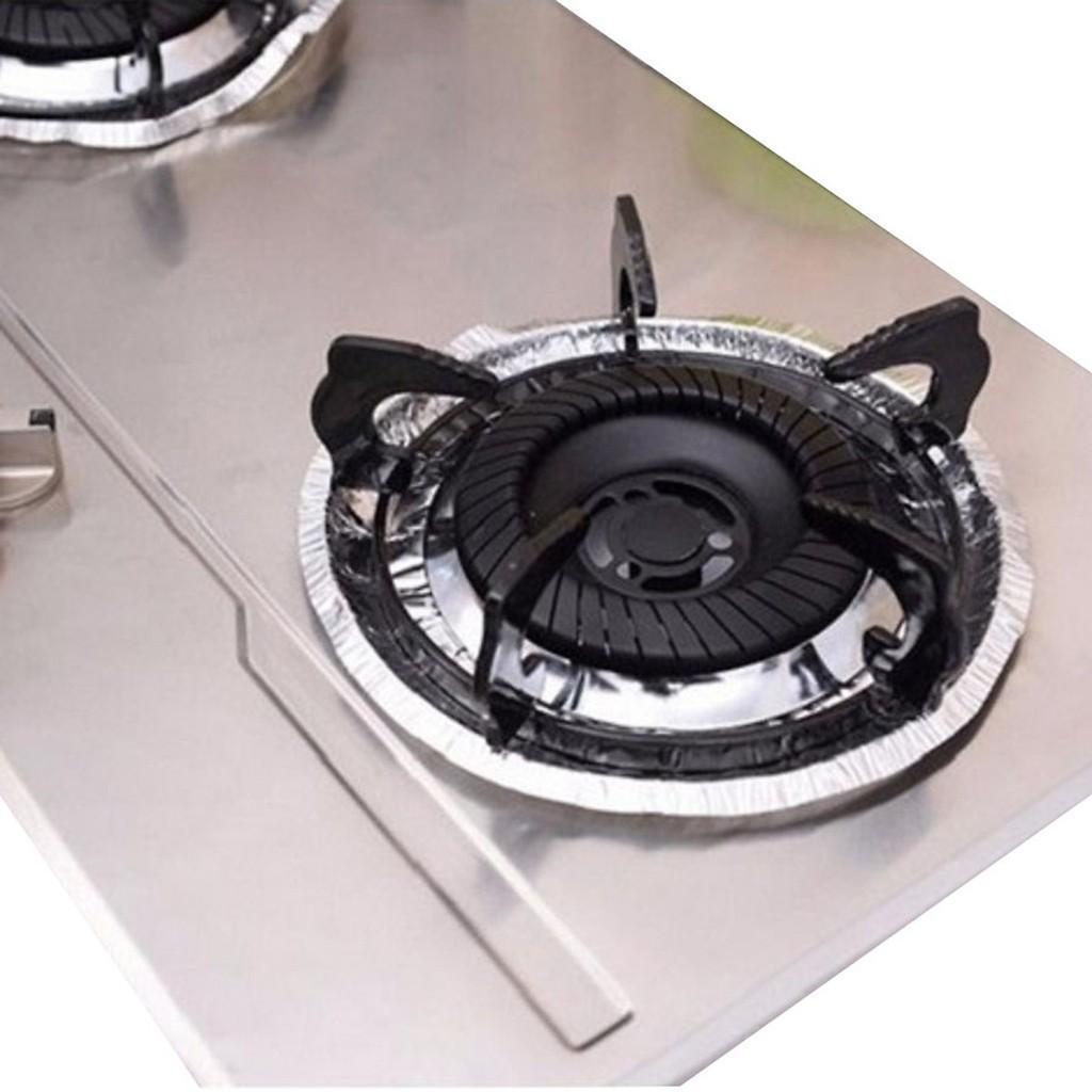 Bộ 10 Miếng Giấy Bạc Lót Kiềng Bếp Ga - Vận Chuyển Miễn Phí Toàn Quốc