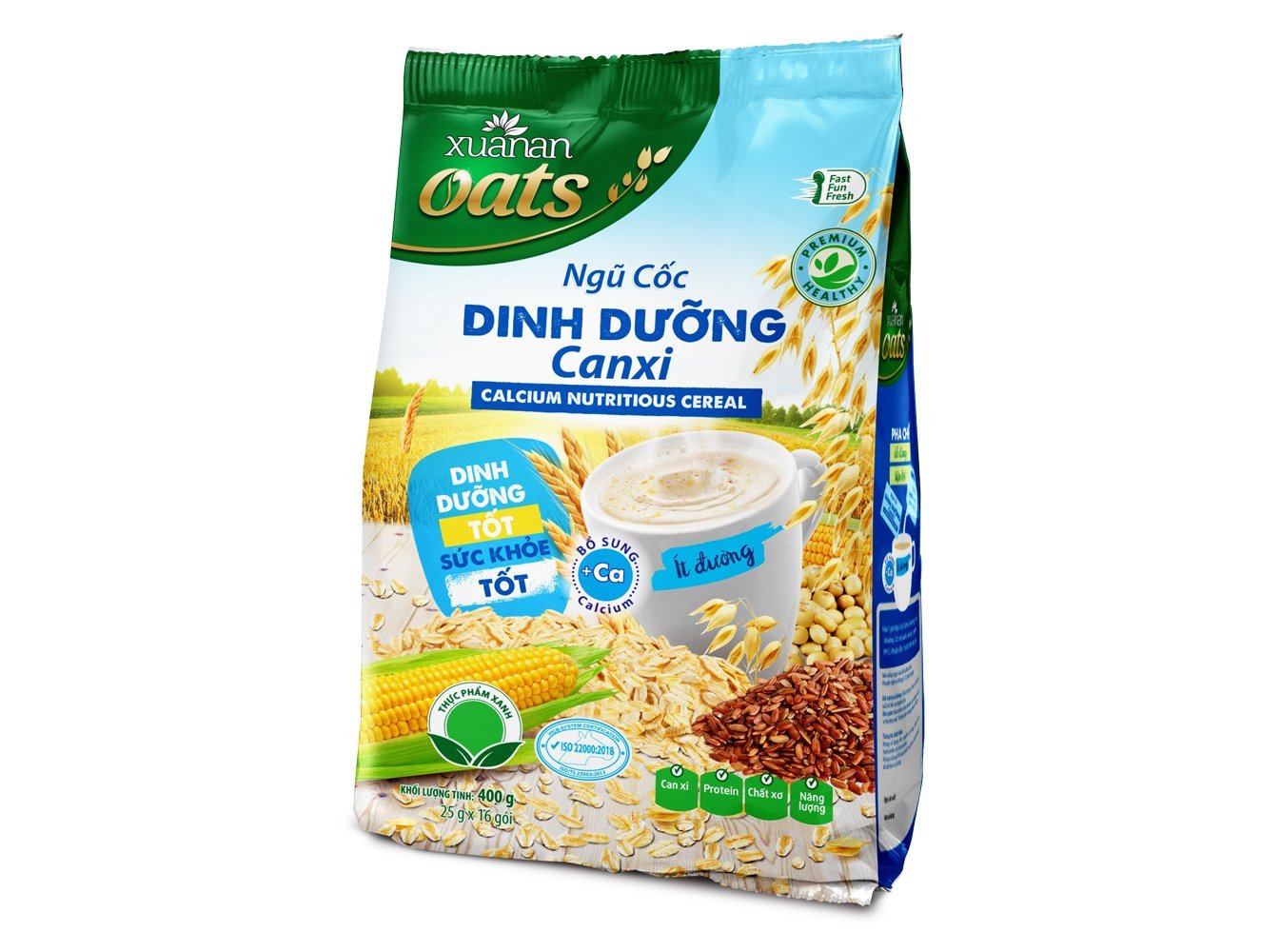 Combo NC Óc Chó Mè Đen+YM Hạnh Nhân+Gạo Lức Huyết Rồng+Dinh Dưỡng Canxi+NC Yến Mạch[ít đường 400gr](Tặng Kèm 2 Túi Yến Mạch 150G)