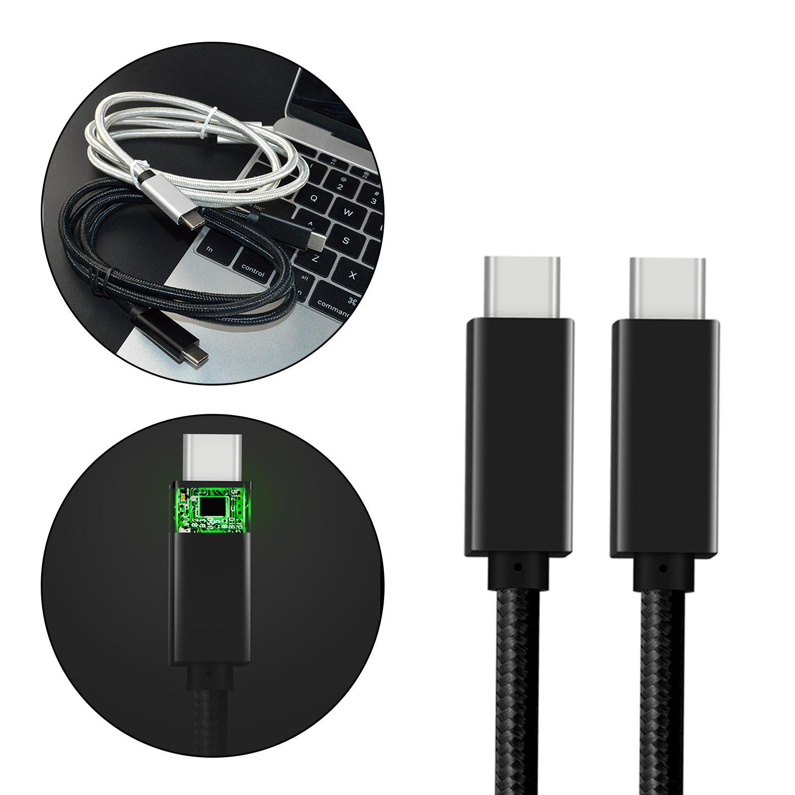 Braided Nylon to USB 3.1 Cable 100W PD Fast Charging 1 Meter