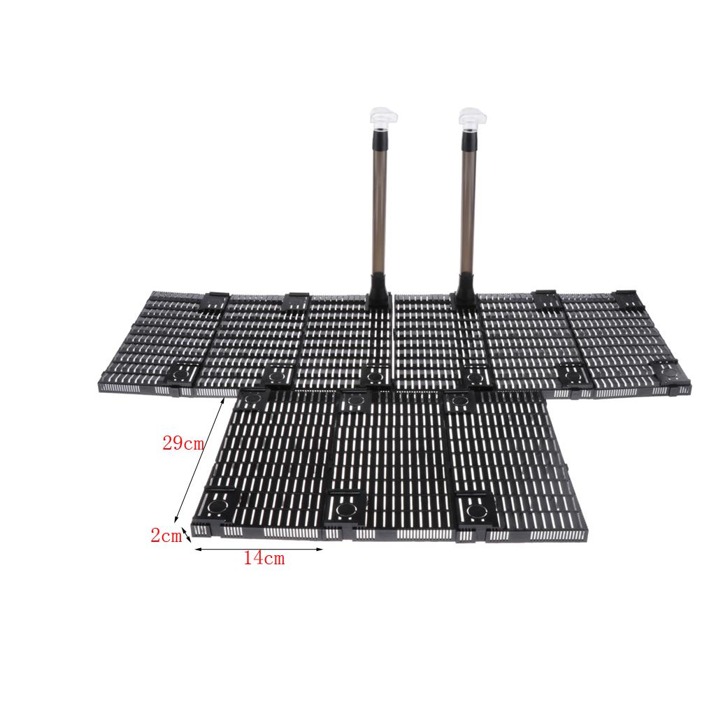 Fish Tank Undergravel Plastic Filter Board Aquarium Filter Board Black