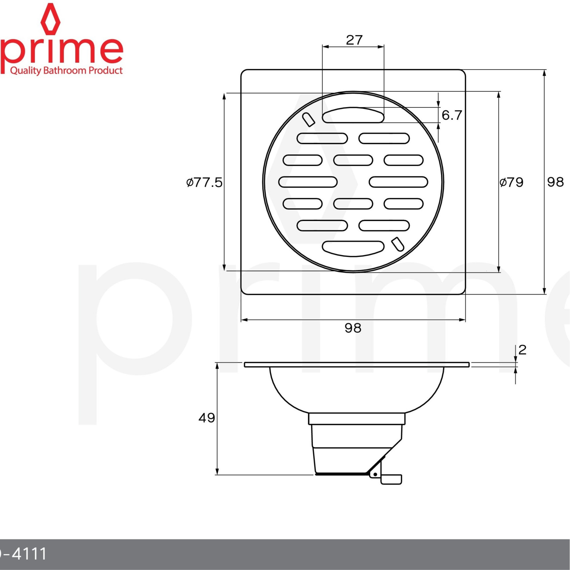 FD-4111 Phễu thoát nước Prime