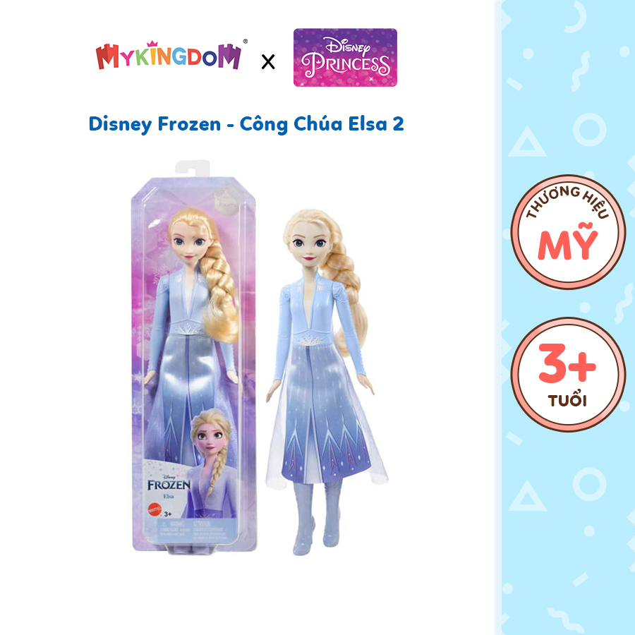 Đồ Chơi Disney Frozen - Công Chúa Elsa 2 DISNEY PRINCESS MATTEL HLW48/HLW46