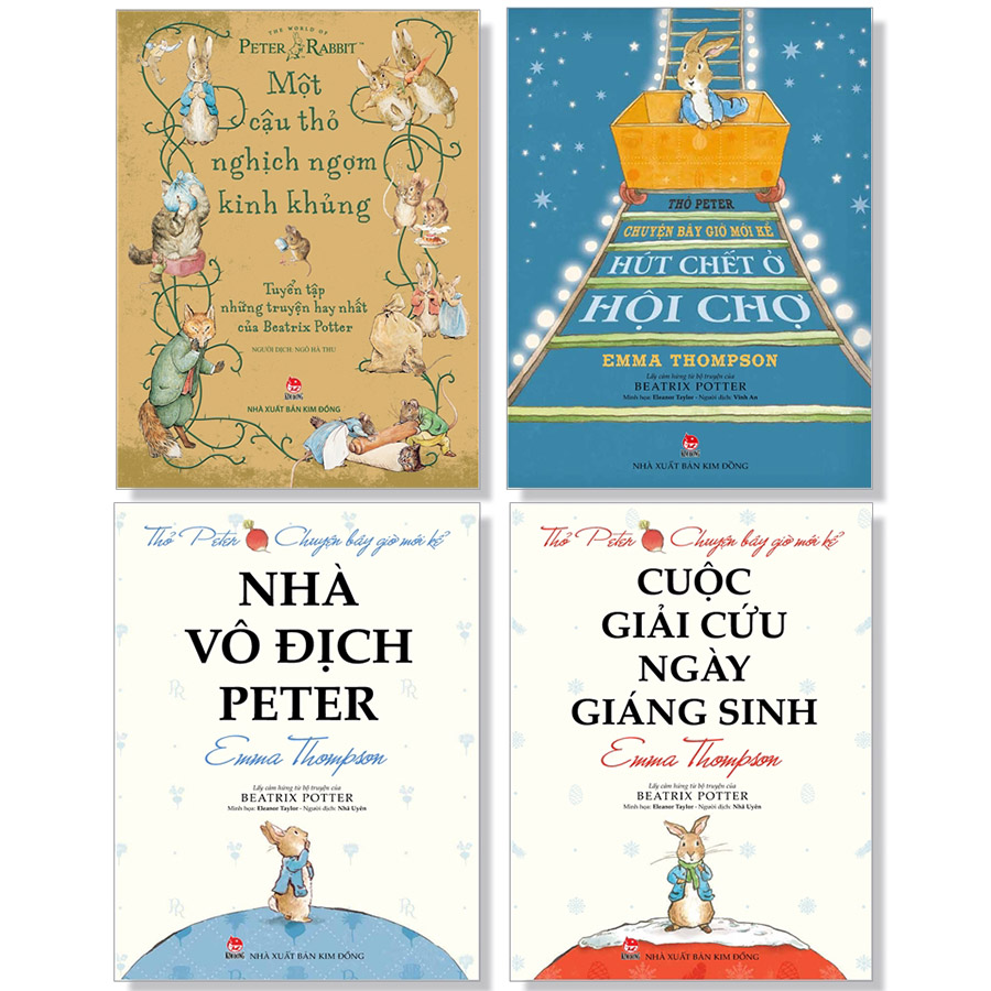 Combo 4 Cuốn: Thỏ Peter - Chuyện Bây Giờ Mới Kể + Một Cậu Thỏ Nghịch Ngợm Kinh Khủng (Tái Bản 2021)