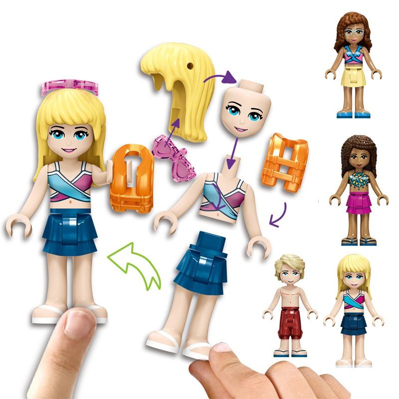 Đồ Chơi Lắp Ráp Kiểu LEGO FRIENDS Cho Bé Gái Mô Hình Công Viên Nước Thành Phố Heart Lake City Resort Với 1139 Mảnh Ghép