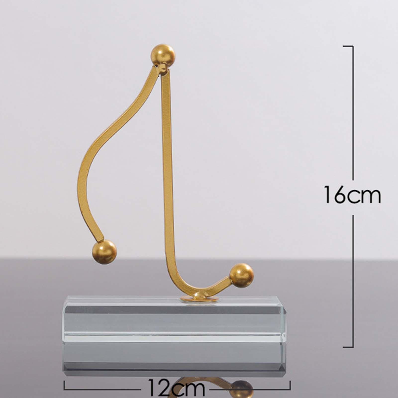 2 in Pack Music Note Figurines Statues Collectible for Cabinet Gifts Decor