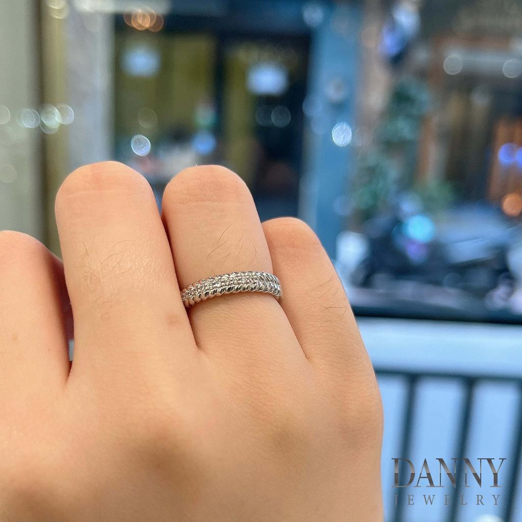Nhẫn Nữ Danny Jewelry Bạc 925 Xi Rhodium Đính Đá CZ N0114