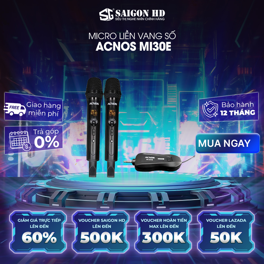 Micro liền vang số ACNOS MI30E - Hàng chính hãng