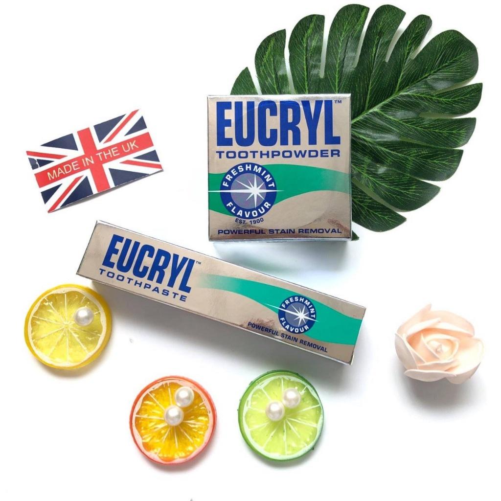 Kem Đánh Răng Eucryl Toothpaste Tẩy Trắng Bạc Hà 62g