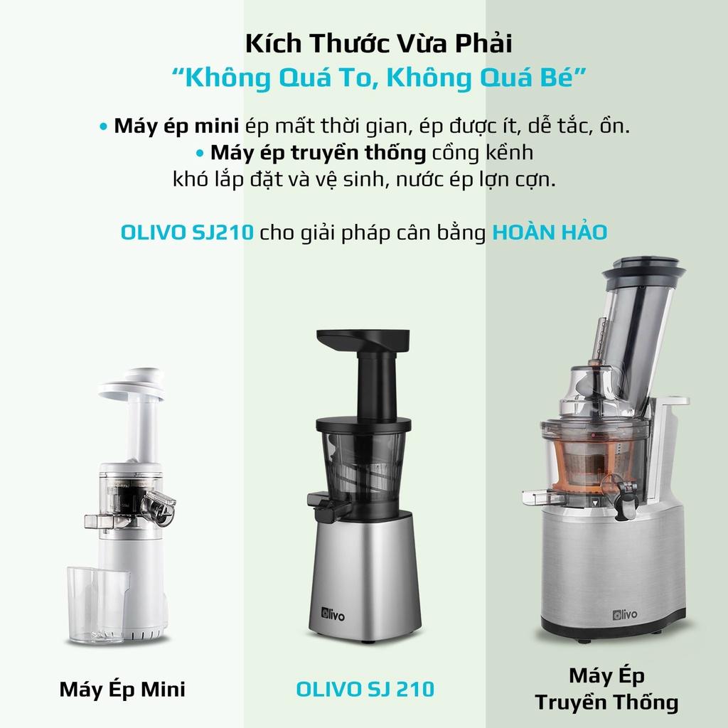 Máy Ép Chậm Olivo SJ210 - Thương hiệu Mỹ - Ép Trái Cây, Rau Cải không lo kẹt Bã, Dễ Vệ Sinh