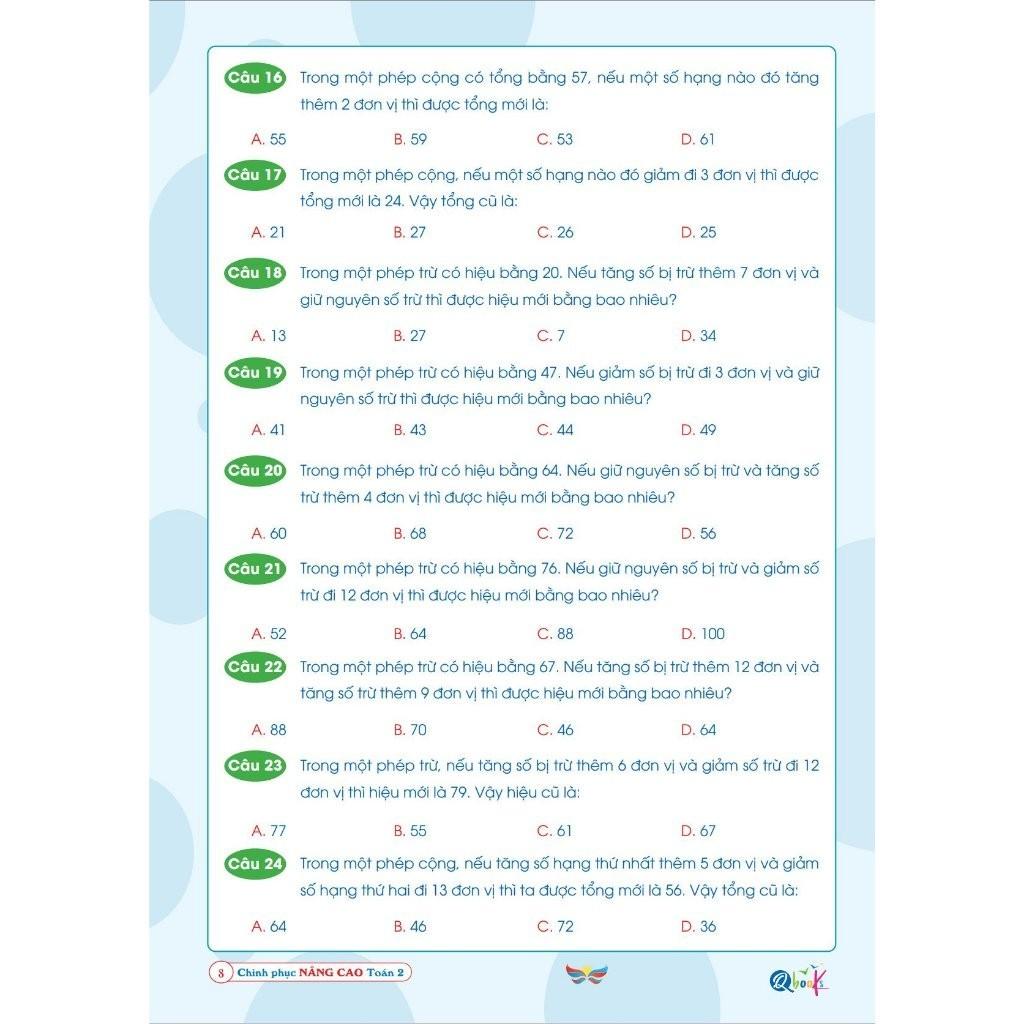 Chinh Phục Nâng Cao Toán Lớp 2 - Cánh Diều - Cả Năm ( 1 Cuốn )  - Bản Quyền