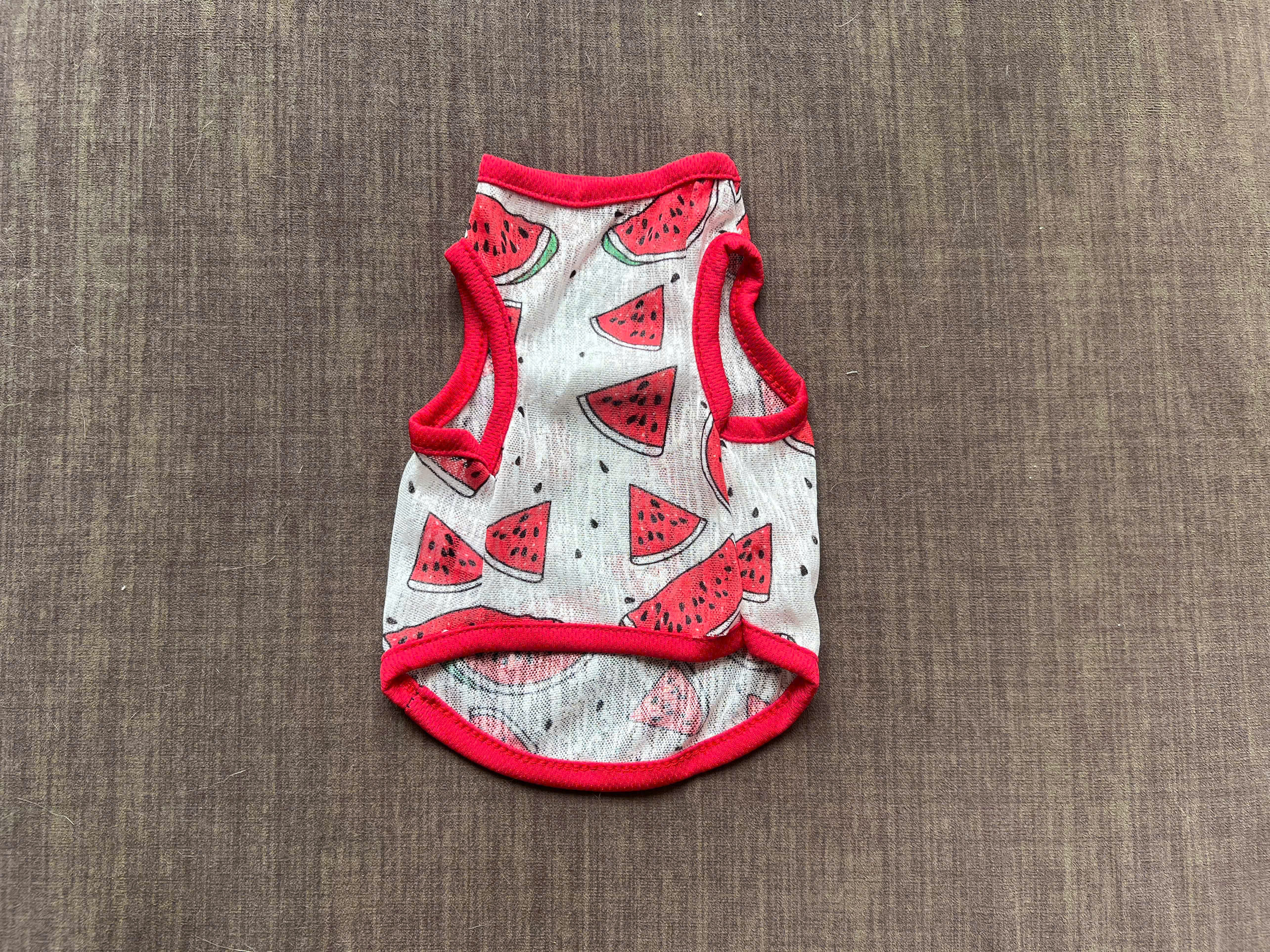 ÁO THUN BA LỖ HOẠ TIẾT DƯA HẤU THÔNG HƠI SIÊU CUTE TỪ 1-7KG DÀNH CHO THÚ CƯNG CHÓ MÈO