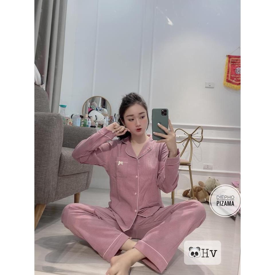 Bộ pijama nhung tăm cao cấp cho nữ SETN329