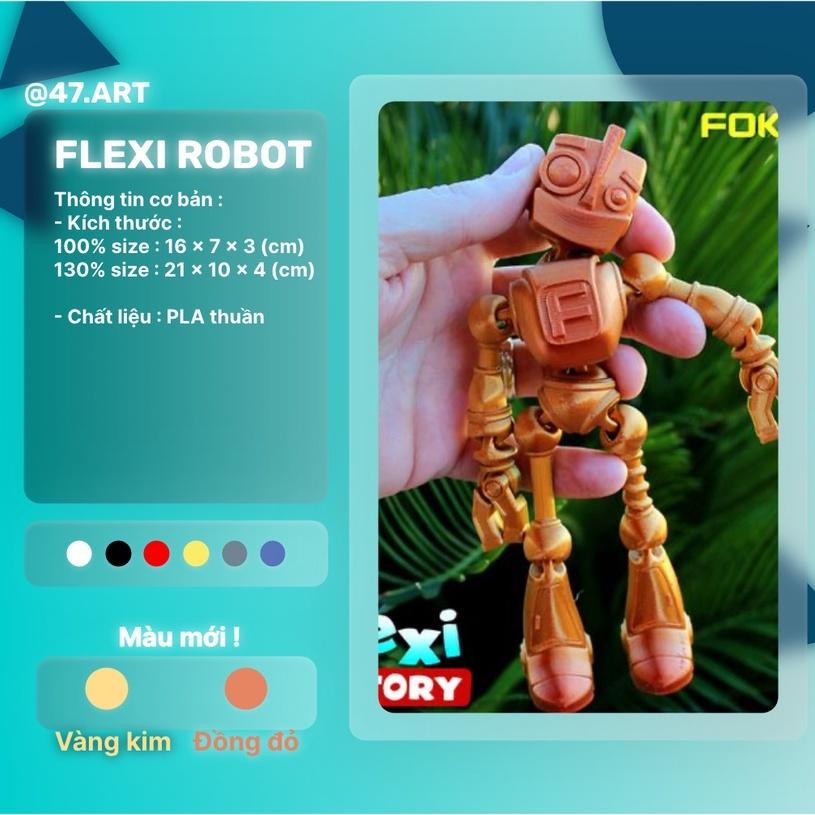 Đồ chơi Flexi robot nhún nhảy nhiều màu, trang trí, DECOR PHÒNG - FLEXI ROBOT