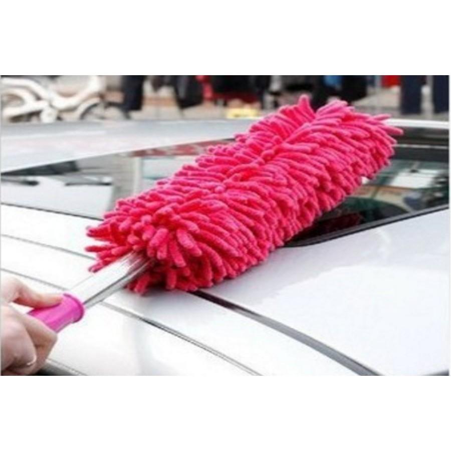 Chổi Phất Trần Lau Xe Đa Năng 206060 Tặng Bộ 4 miếng dán chống xước tay cửa xe ô tô