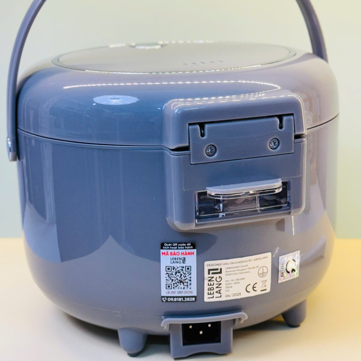 Nồi cơm điện Lê Bên Làng LBL0581, dung tích 1.2L, công suất 350W, thiết kế hiện đại, bảo hành 2 năm - hàng chính hãng