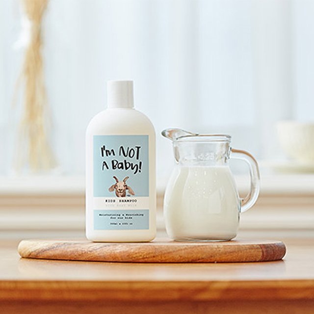 Dầu gội làm sạch dịu nhẹ cho bé I'm not a baby Goat milk Kids Shampoo