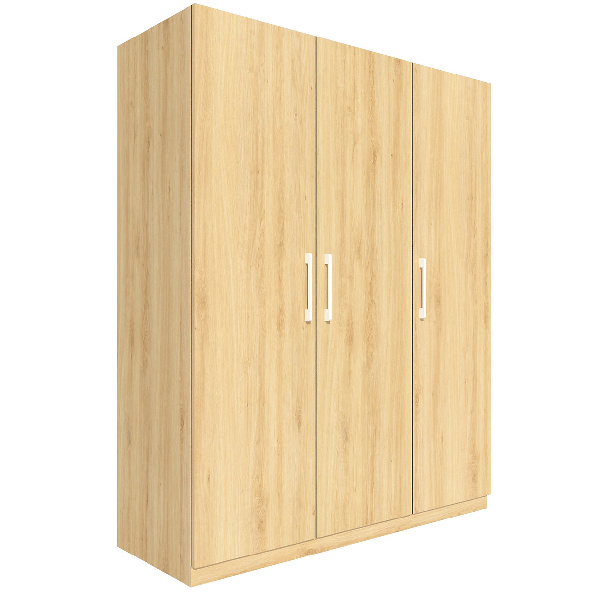 Tủ quần áo gỗ MDF Tundo 3 cánh 2 ngăn kéo màu vàng 120 x 55 x 200cm