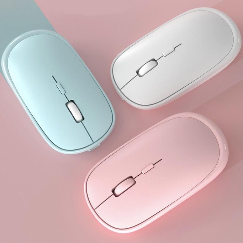 Chuột không dây Bluetooth Silent Mouse - Nhỏ Gọn, Tối Giản, Pin Sạc Cao cấp (Black/White/Pink/Mint)