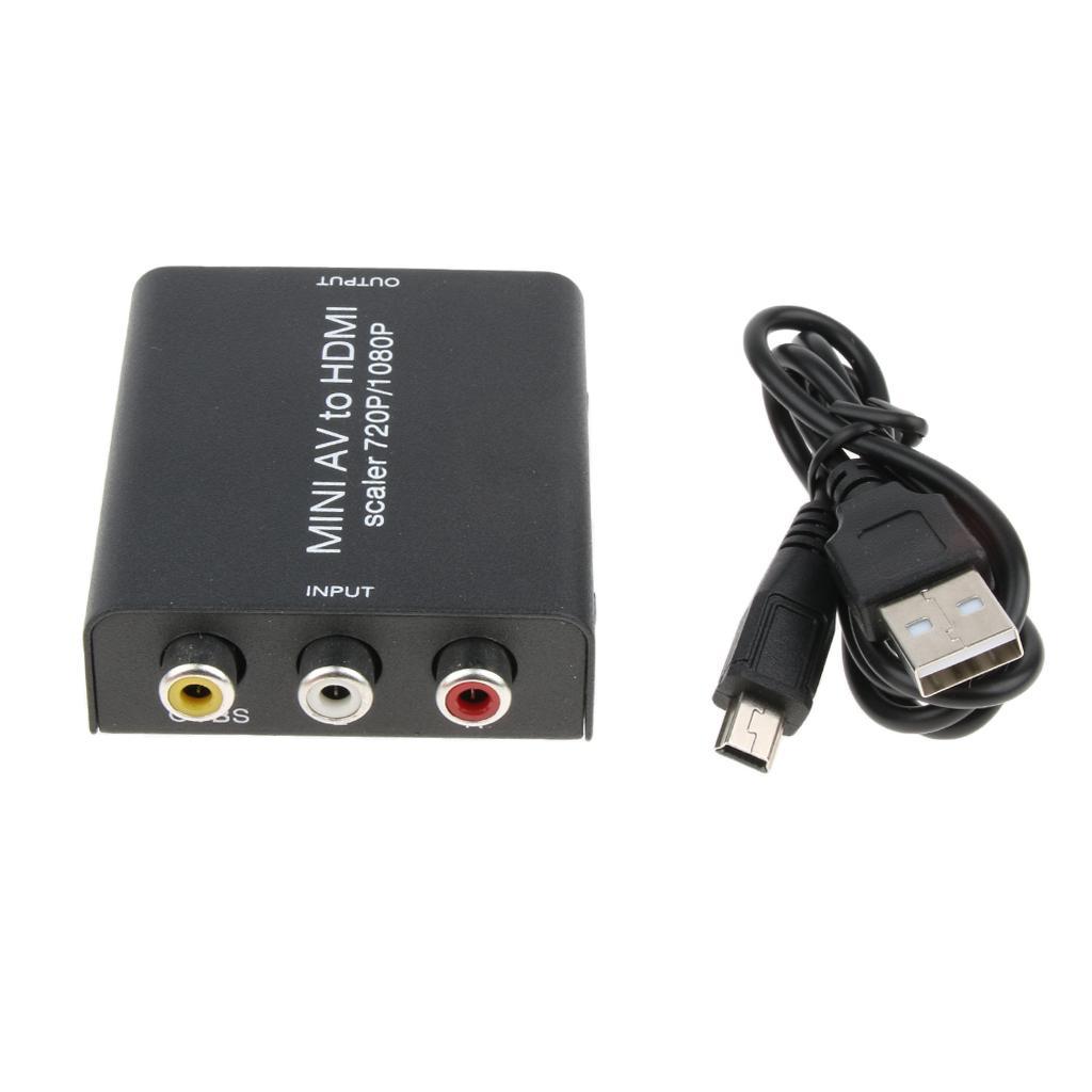 To AV 3RCA CVBS Composite Video Audio Converter Adapter For PS4 PC