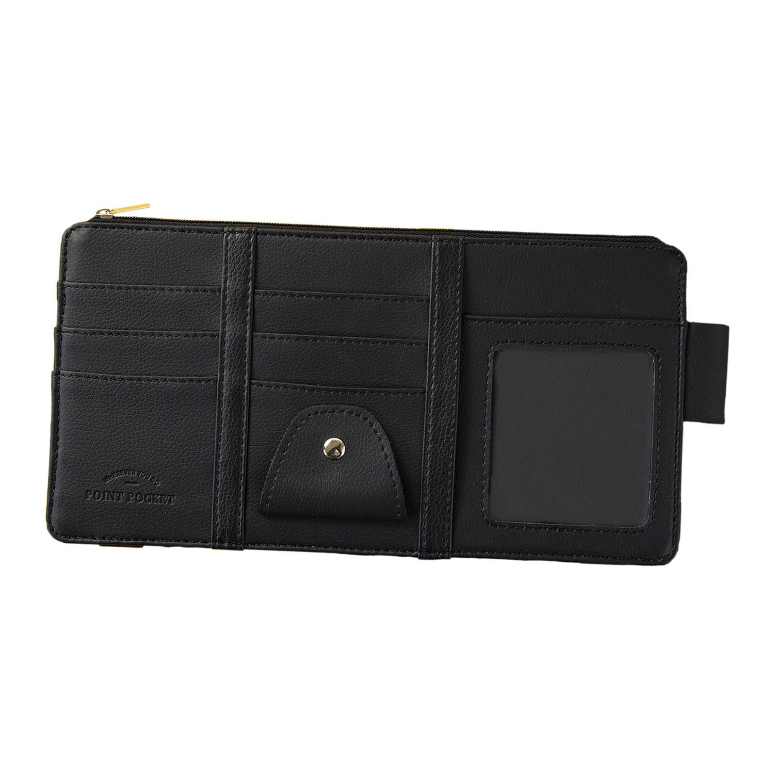 Visor Organizer Mobile Phone Organizer PU Leather Multifunctional Multi  Storage Bag Storage Pocket for Pen Glasses
