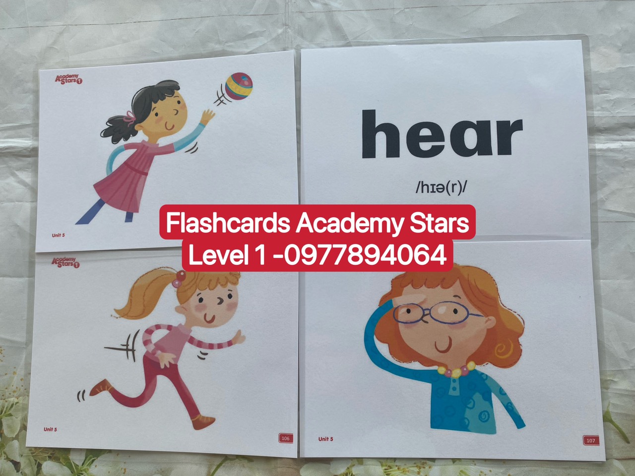 Flashcard ACADEMY STARS 1 (Size A5 ép plastics)