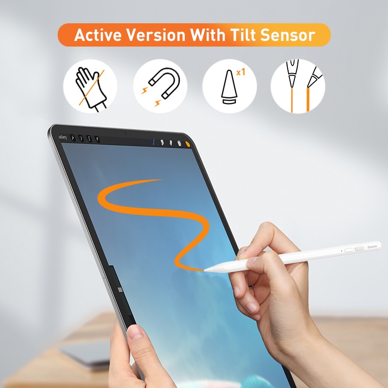 Bút cảm ứng Baseus Smooth Writing Capacitive Stylus dùng cho iPad Pro/ Smartphone/ Tablet Android - Hàng chính hãng
