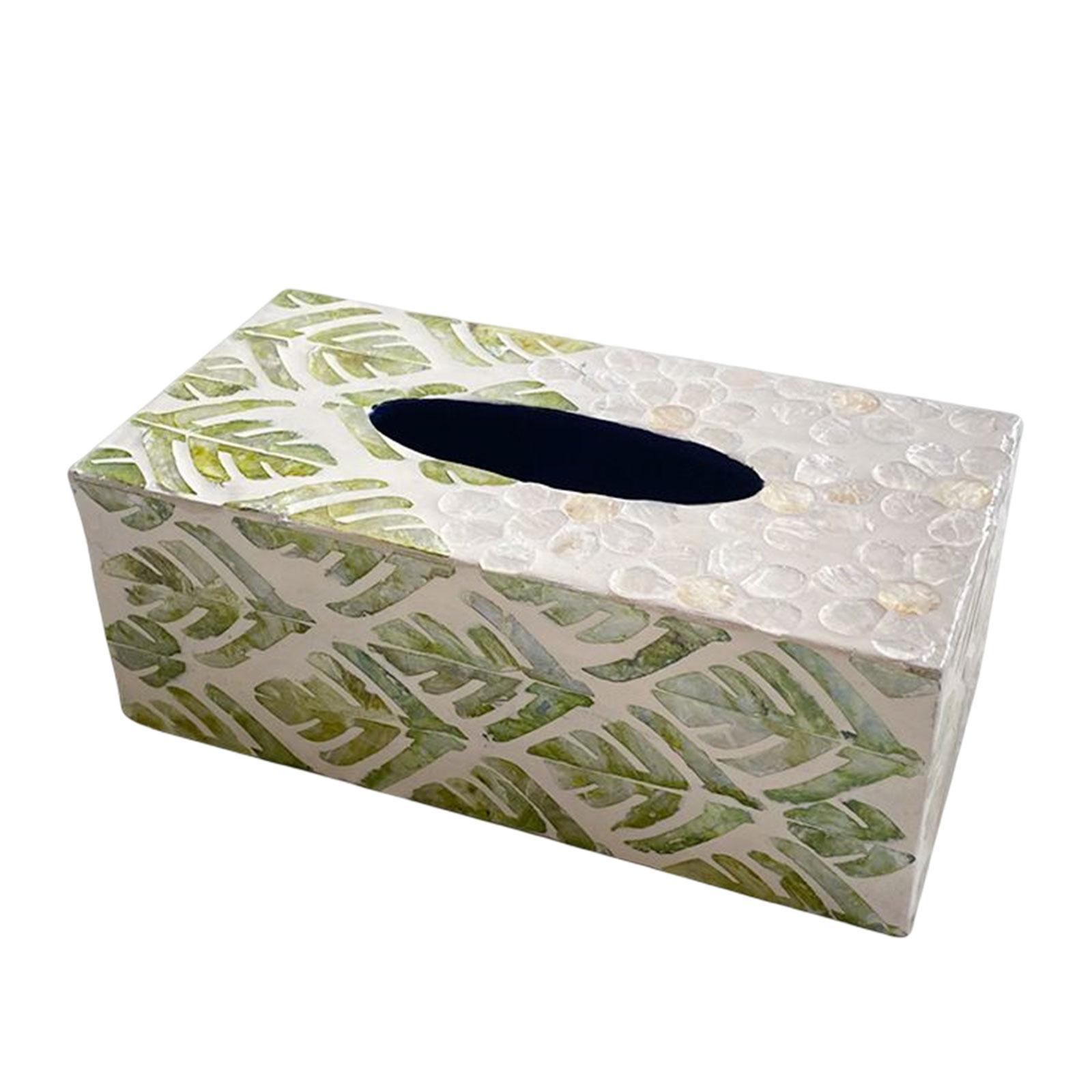 Tissue Box Cover Dispenser Tissue Holder Case Napkin Holder Facial Tissue Box for Kitchen