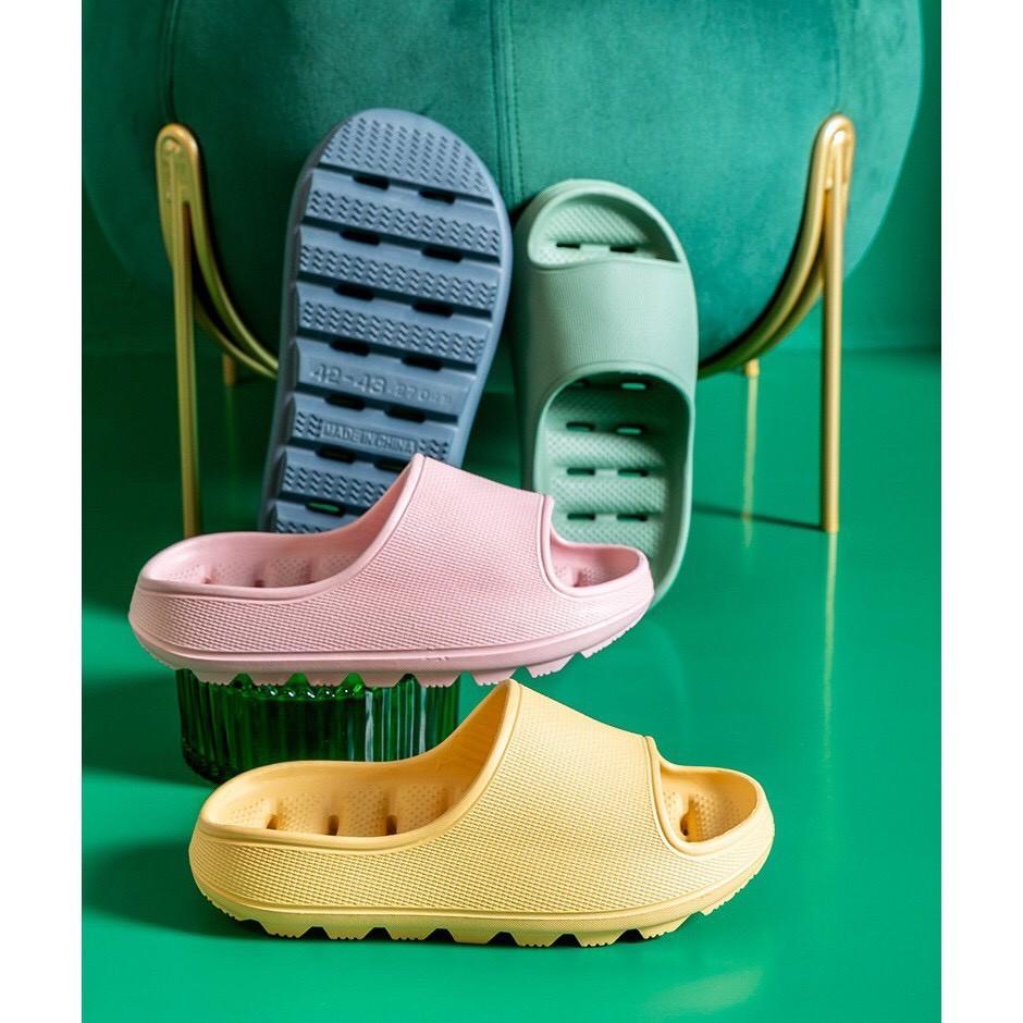 Dép xuồng, quai ngang Unisex, dép đi văn phòng, dạo phố êm chân, siêu nhẹ đế độn Riza thông hơi - Thời Trang PKT