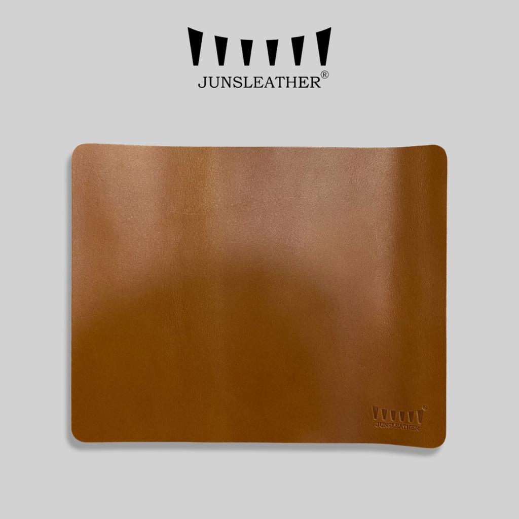 Miếng lót chuột Da bò nguyên tấm kháng nước của Junsleather (25 x 20cm)