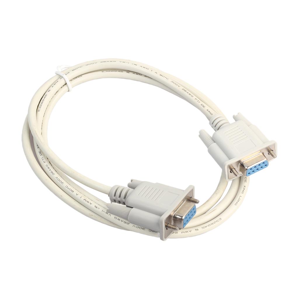 1Piece PVC DB9 Female To Female Extension Adapter Cable RS232 Serial Cable