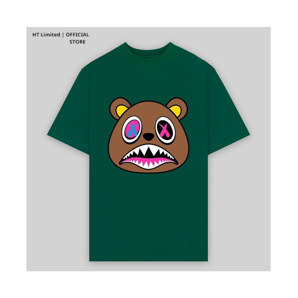 Áo thun thiết kế Unisex họa tiết zombie bear basic local brand, Cotton Cao Cấp 100%