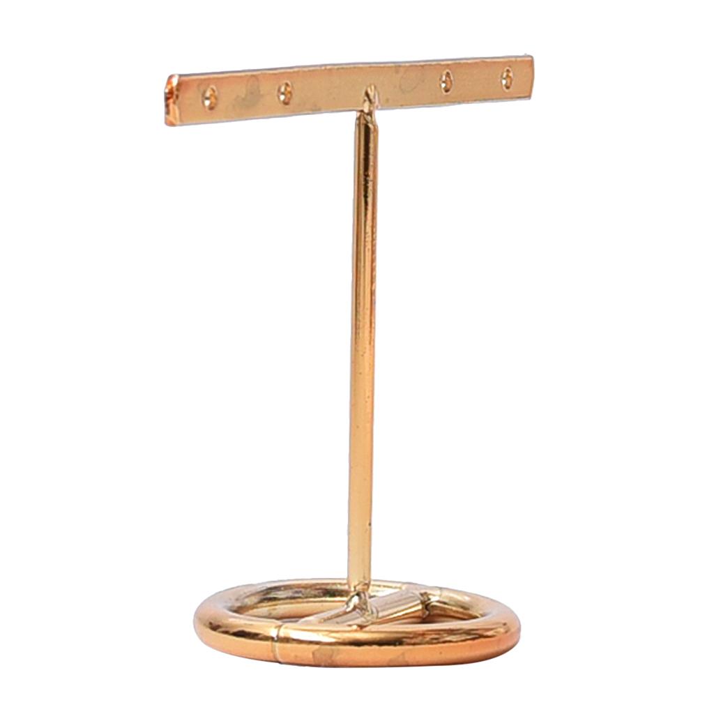 4 Holes T-bar Jewelry Display Rack Stand Holder Organizer Showcase
