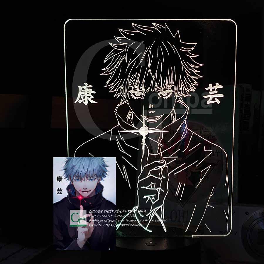 Đèn Ngủ 3D LED ANIME Jujutsu Kaisen Satoru Gojo Type 12 AJKN0112 16 màu tùy chỉnh