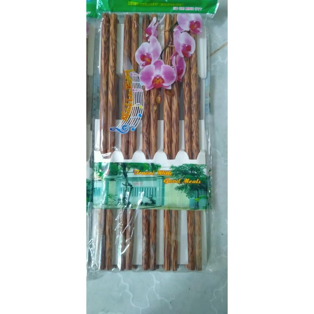 Combo 10 đôi Đũa dừa loại 1 Trường Sơn
